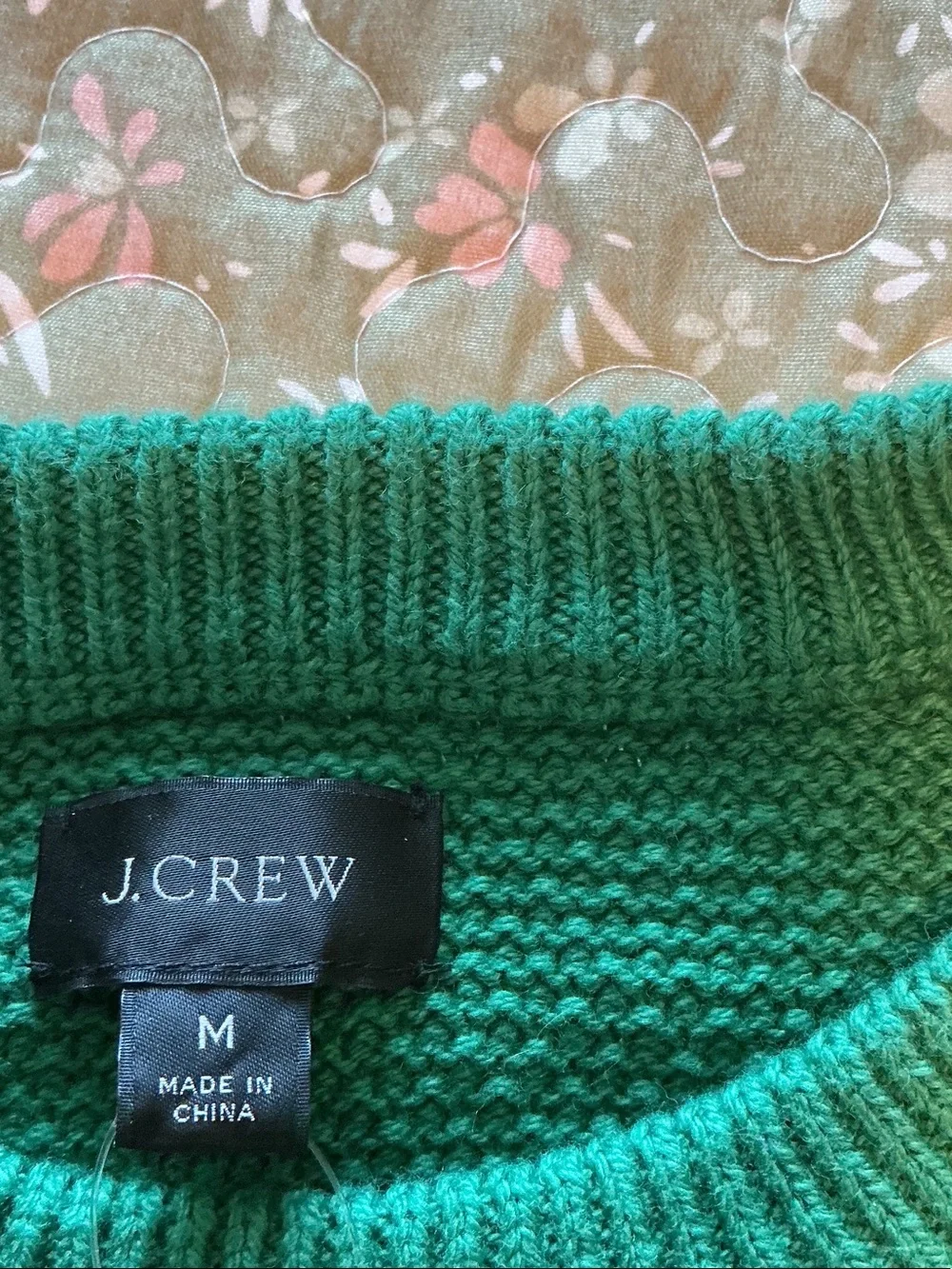 J. Crew Men's Crewneck Sweater — Textured Knit Comfort M NWT